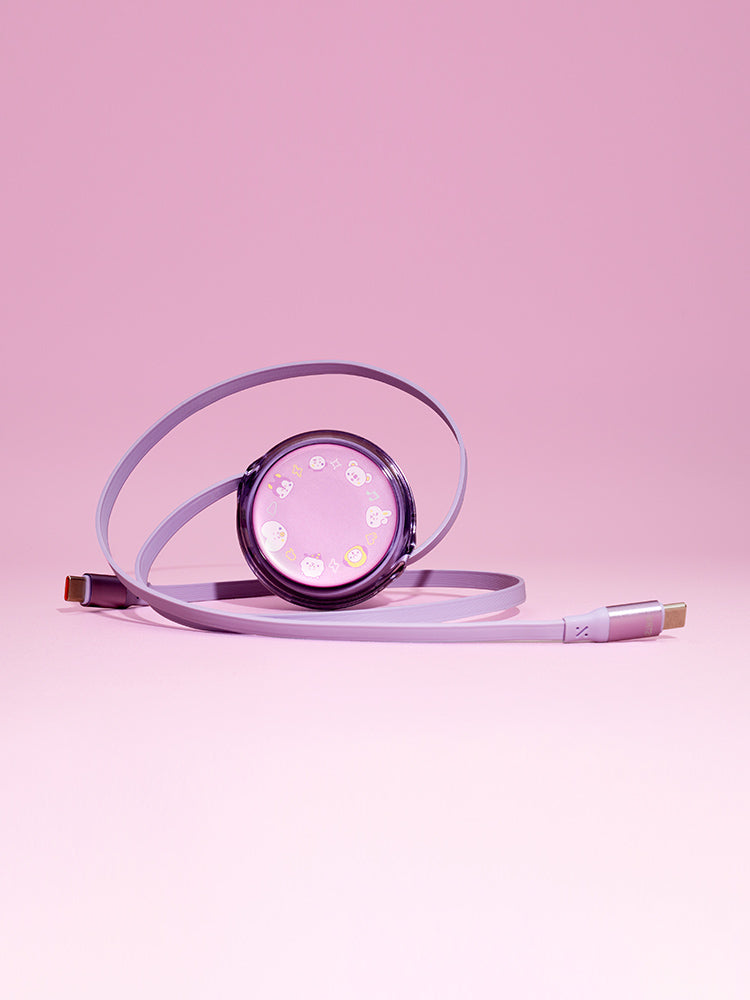 BT21 100W RETACTABLE USB-C CABLE (The Journey 90cm)