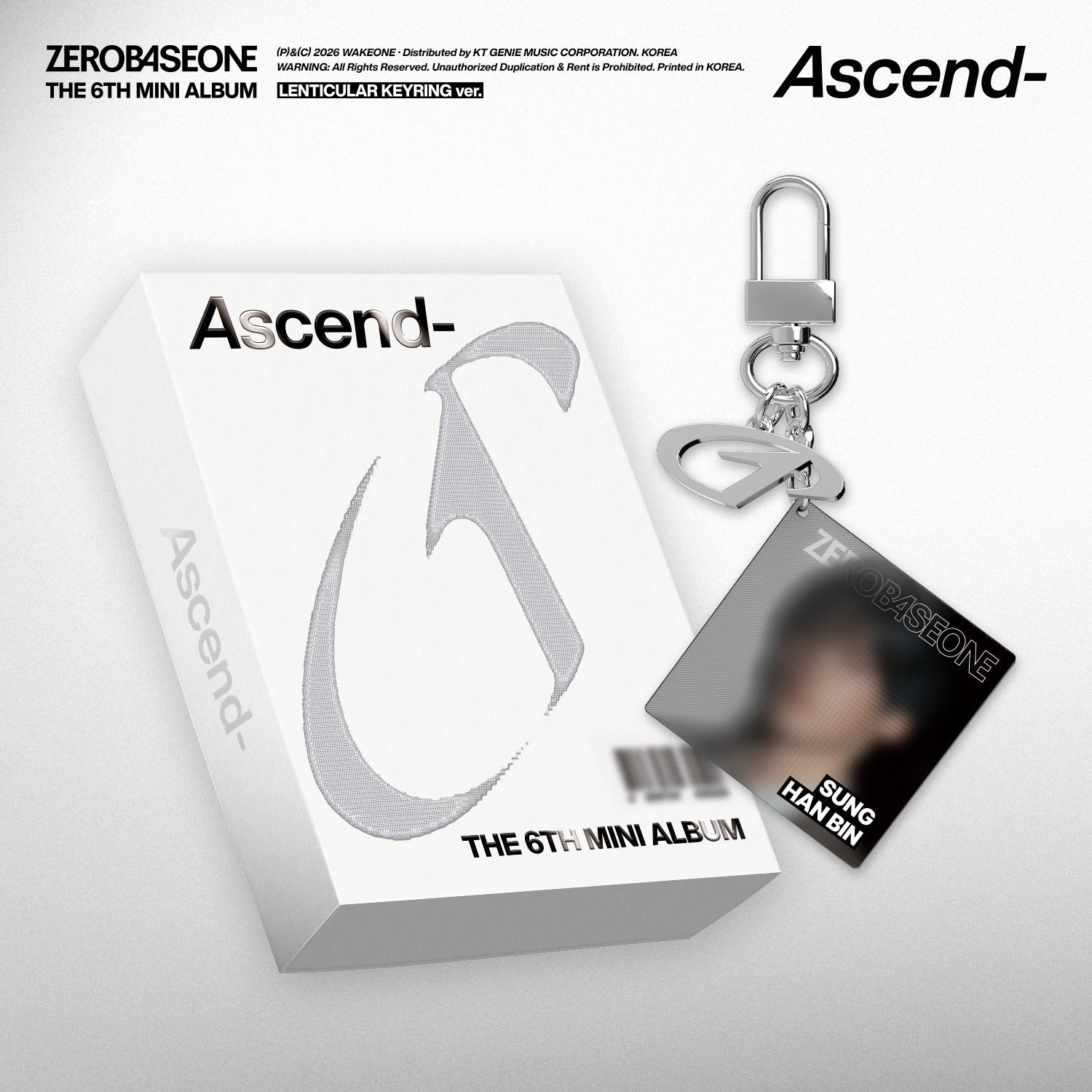 ZEROBASEONE - The 6th Mini Album [Ascend-] (LENTICULAR KEYRING Ver.) (Random 1 of 5) - Kpop Album Koolseoul