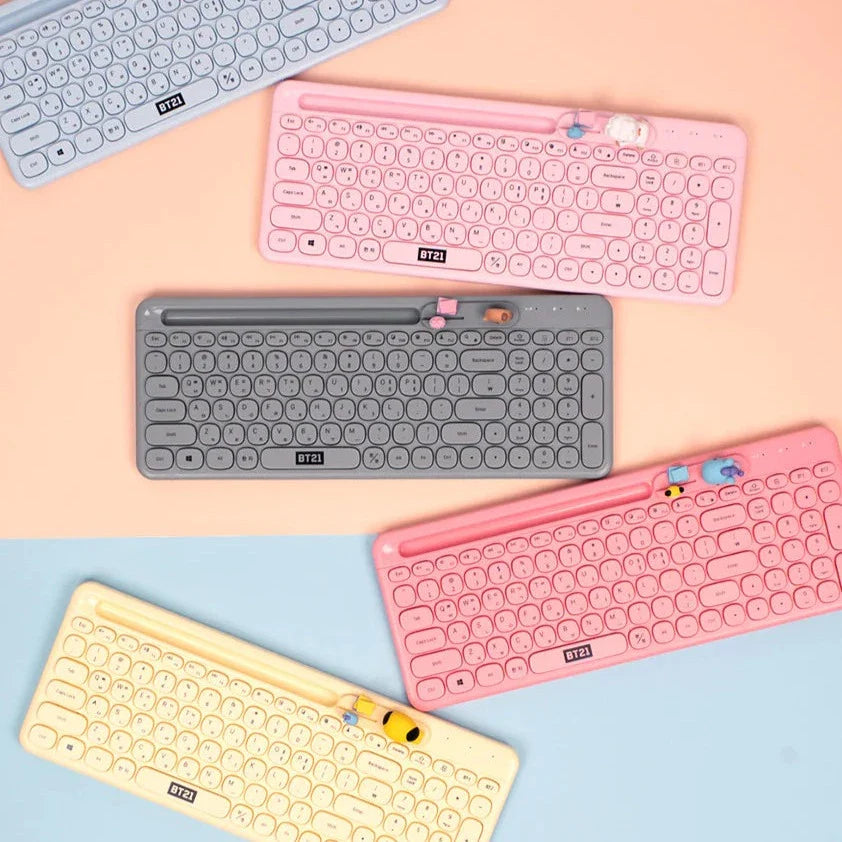 LINEFRIENDS BT21 Clavier My Little Buddy Multi-Pairing Bluetooth Wireless Keyboard on sales on our Website !