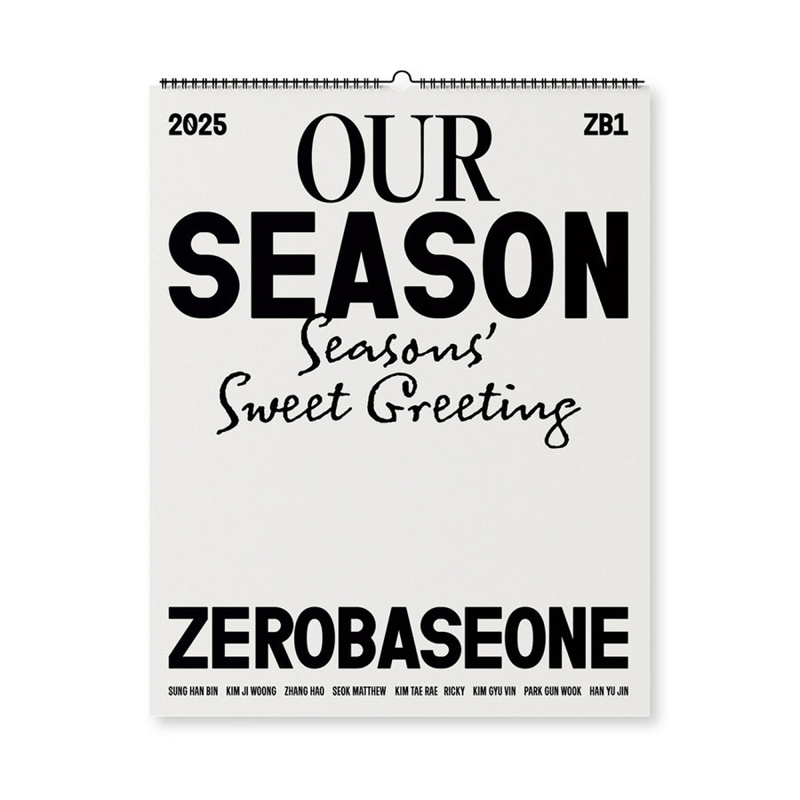 ZEROBASEONE - 2025 Season's Greetings OUR Season - Calendar Ver.