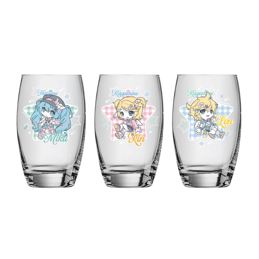 MIKU & RIN & LEN - Glass Cup - Official Pop-up Store MD