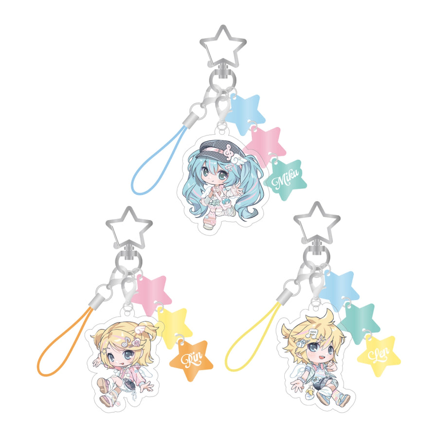 MIKU & RIN & LEN - Acrylic Keyring - Official MD