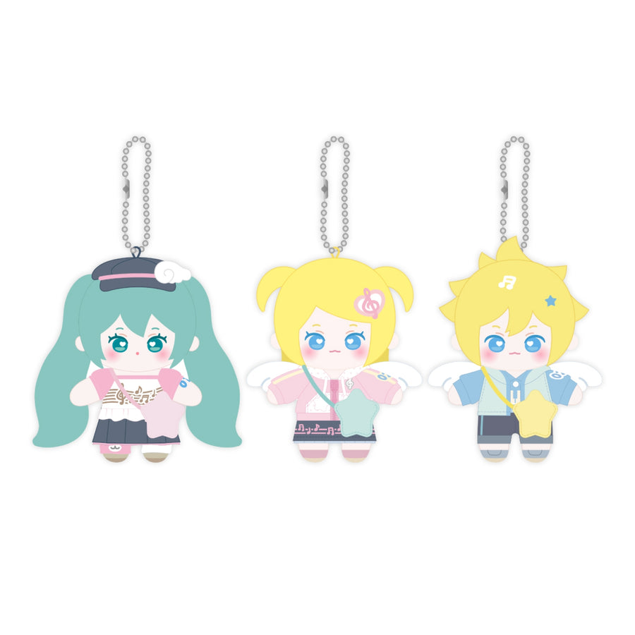 MIKU & RIN & LEN - 10cm Mascot Doll Keyring - Meet and Greet Ver. - MD