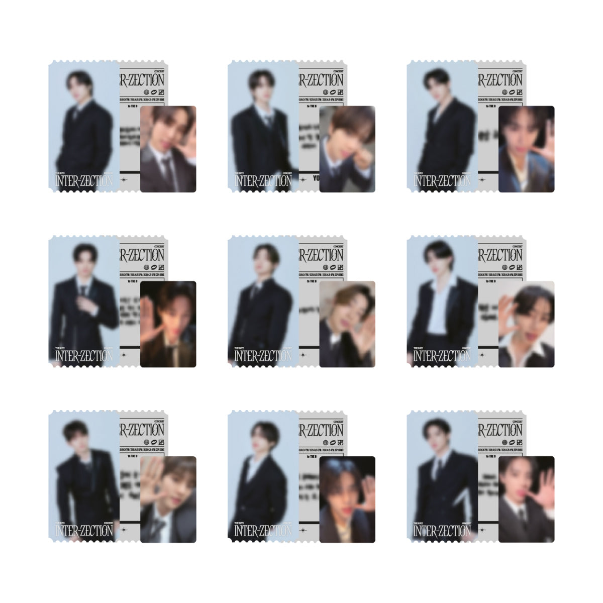 THE BOYZ THE BOYZ - Photo Ticket Set - CONCERT [INTER-ZECTION] - Official MD
