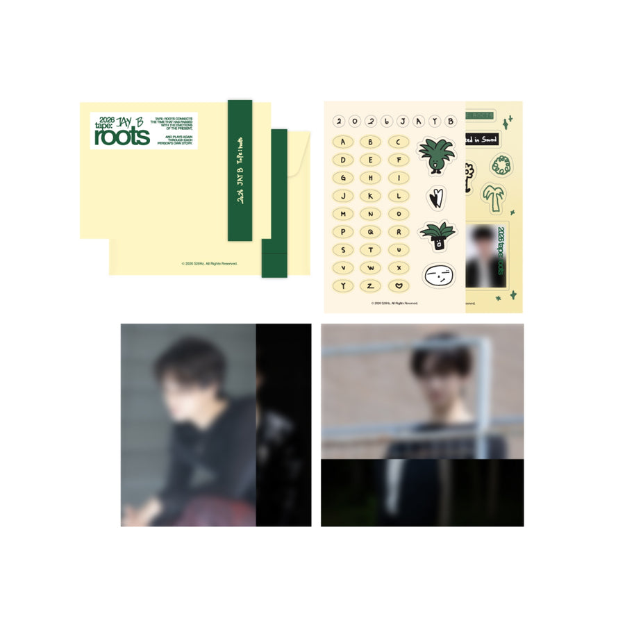 JAY B - Postcard & Sticker Set - roots seoul Official MD