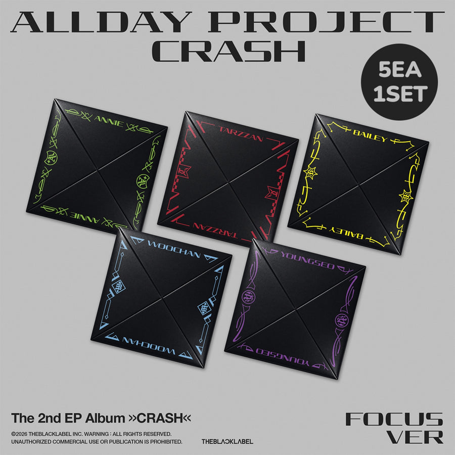 AllDay Project - CRASH - FOCUS Ver. - EP Album (5-Album Set)