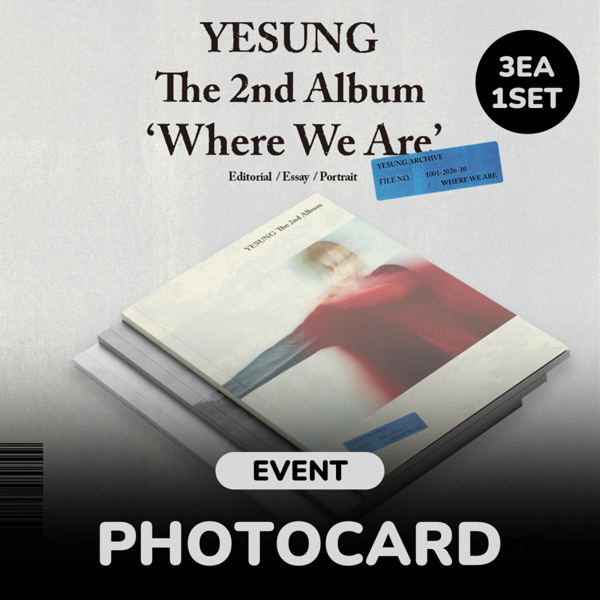 Yesung Yesung - Where We Are - Photobook Ver. - 2nd Regular Album (Set of 3 Albums)