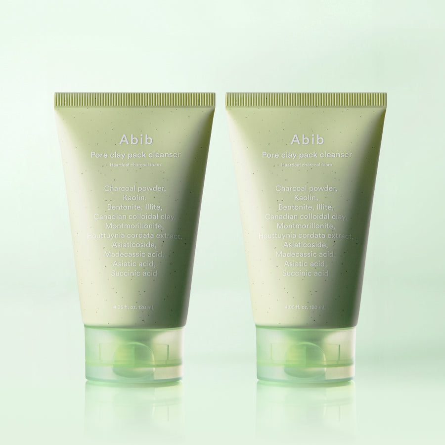 アビブ ポアクレイパック クレンザー ハートリーフチャーコール 120ml デュオ