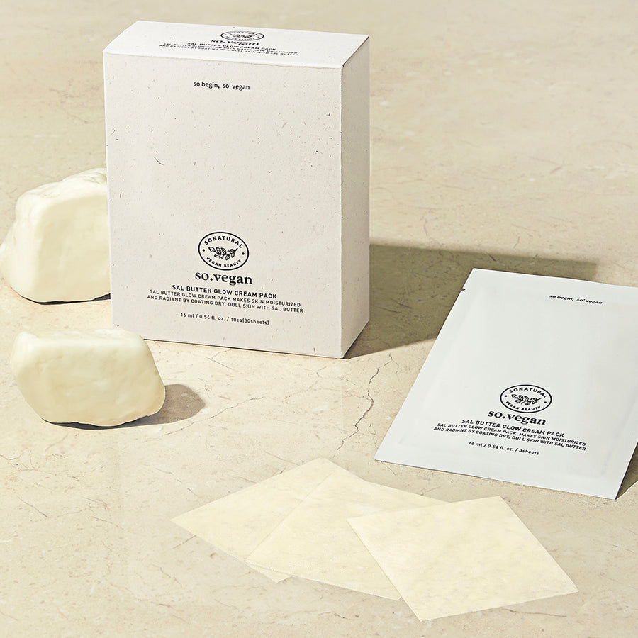 ソーナチュラル Salt Butter Glow クリーム マスク シート 10 Pack 16ml