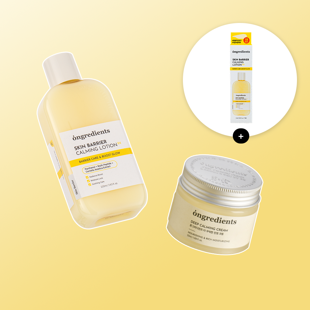 ONGREDIENTS Calming Lotion EX & Deep Calming Cream Set - Korean skincare set