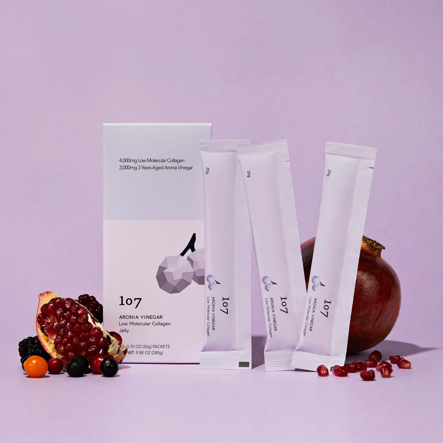 107 Aronia Vinegar Low Molecular Collagen 20g X 14 Packets