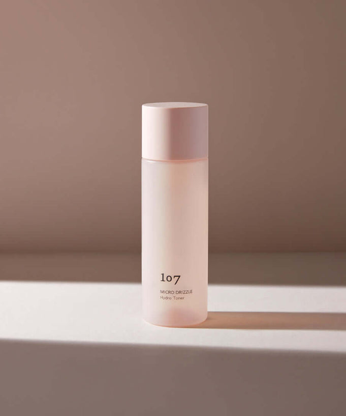 107 Micro Drizzle Hydro Toner 155ml product bottle displayed against a neutral background