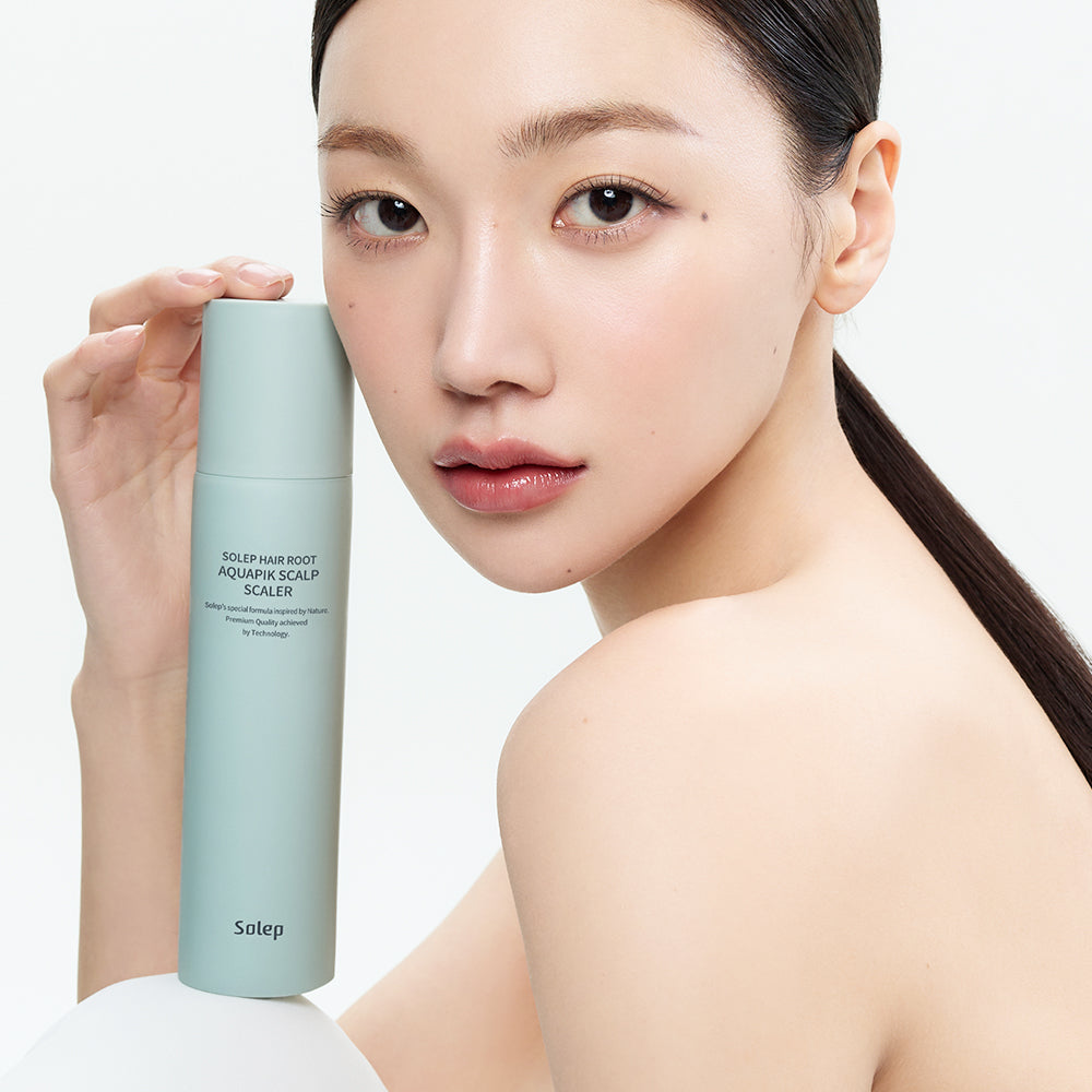 SOLEP Hair Root Aquapik Scalp Scaler & Hair Root Scalp Essence Set - Korean hair care set, view 2