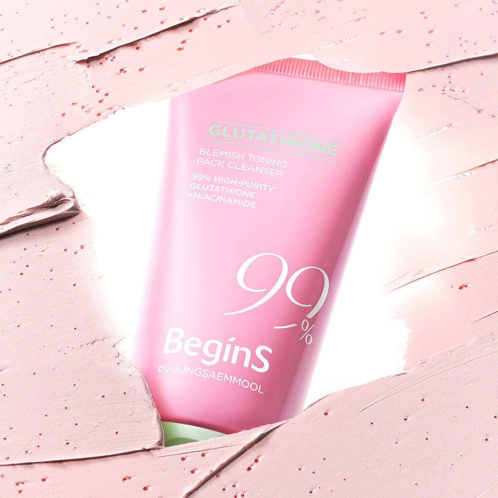 JUNG SAEM MOOL BeginS Pink Guava Glutathione Blemish Toning Pack Cleanser - Korean face cleanser