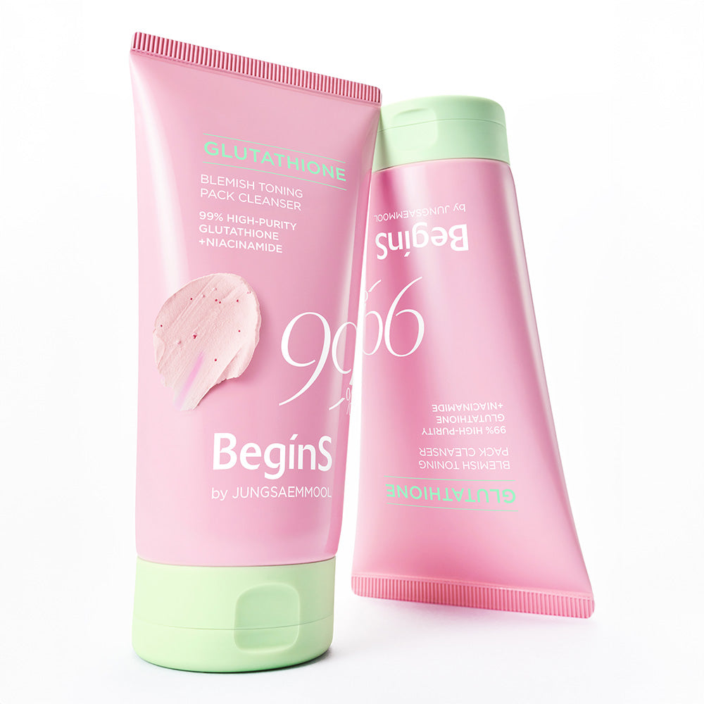 JUNG SAEM MOOL BeginS Pink Guava Glutathione Blemish Toning Pack Cleanser - Korean face cleanser, view 2