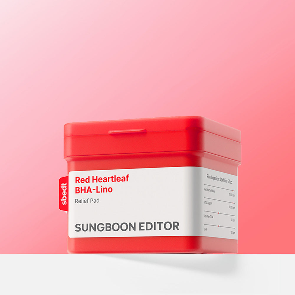 SUNGBOON EDITOR Red Houttuynia BHA Toner pads 60 pcs