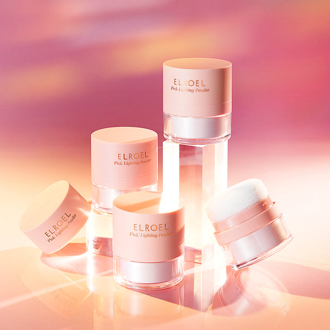 ELROEL Pink Lighting Powder - Korean face powder, view 2