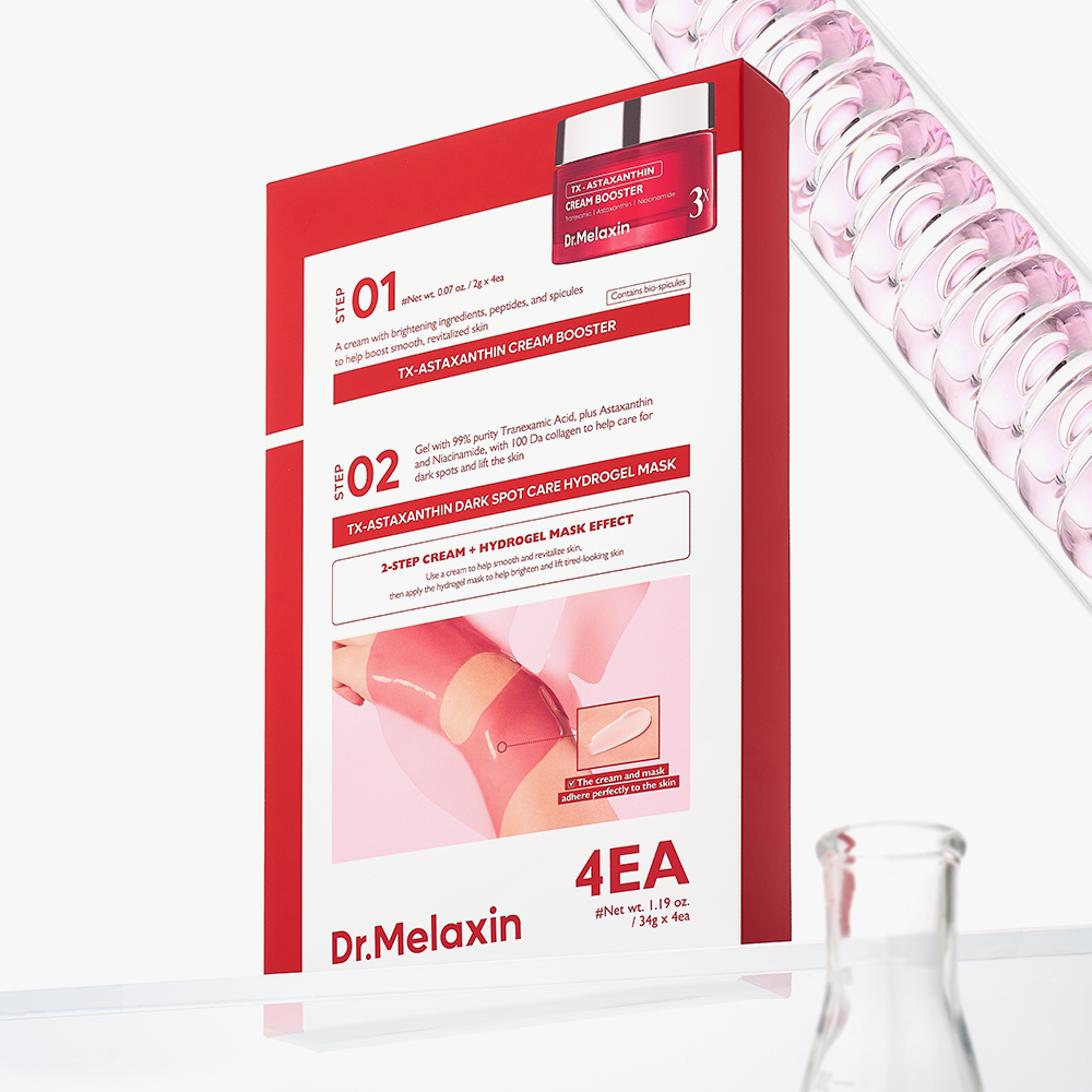 DR.MELAXIN TX Astaxanthin Dark Spot Hydrogel Mask (4 Sheets) - Korean mask, view 2