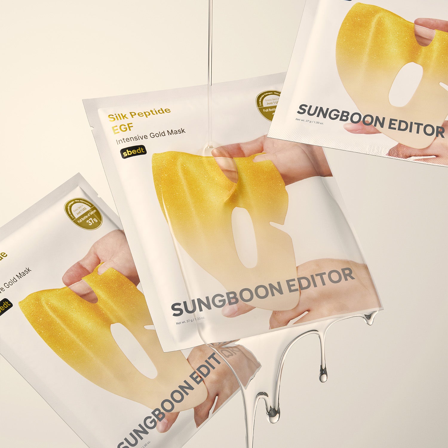 SUNGBOON EDITOR Silk Peptide Lifting Sheet mask 4 pcs