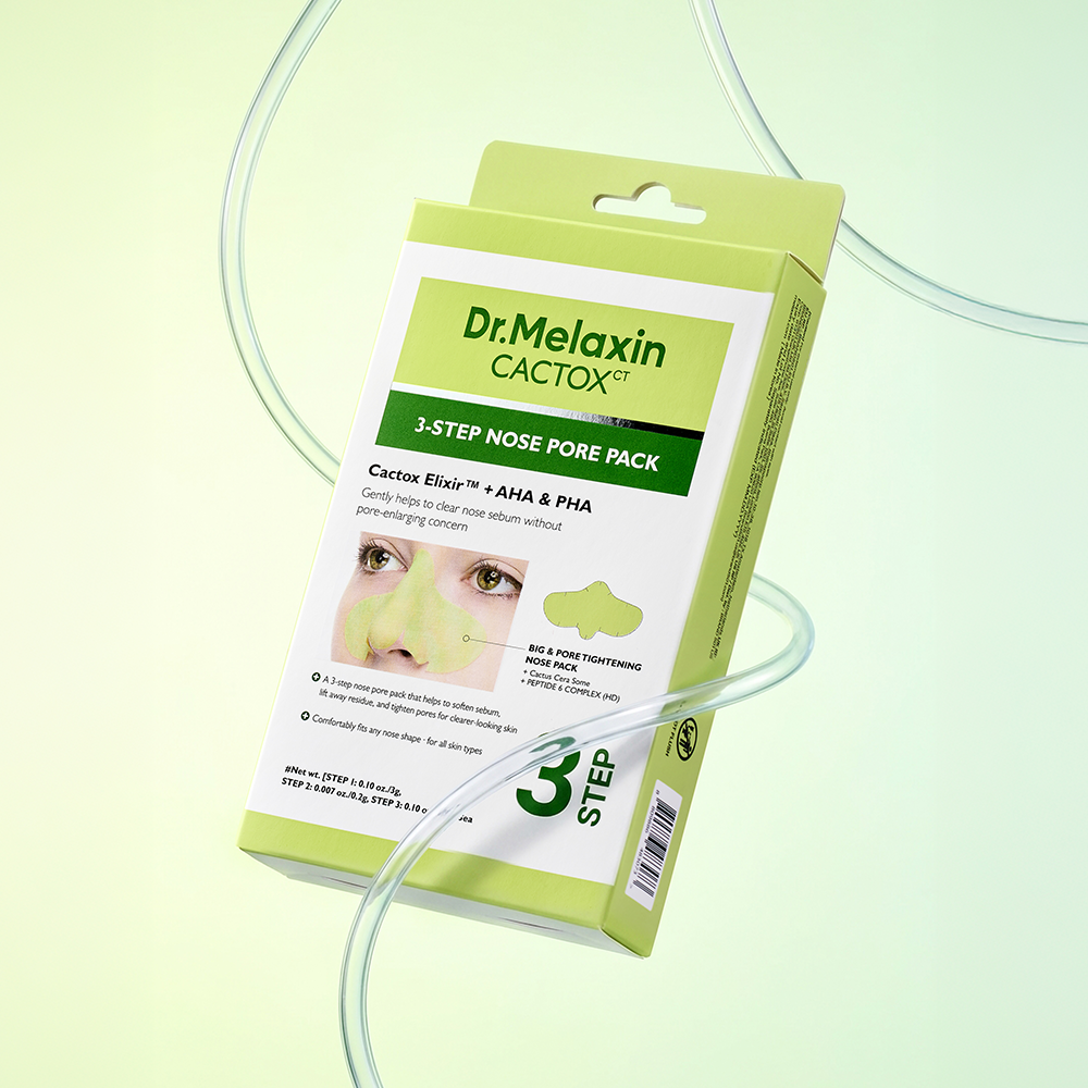 DR.MELAXIN Cactox 3-Step Nose Pack (3 Sheets) - Korean nose strip, view 2