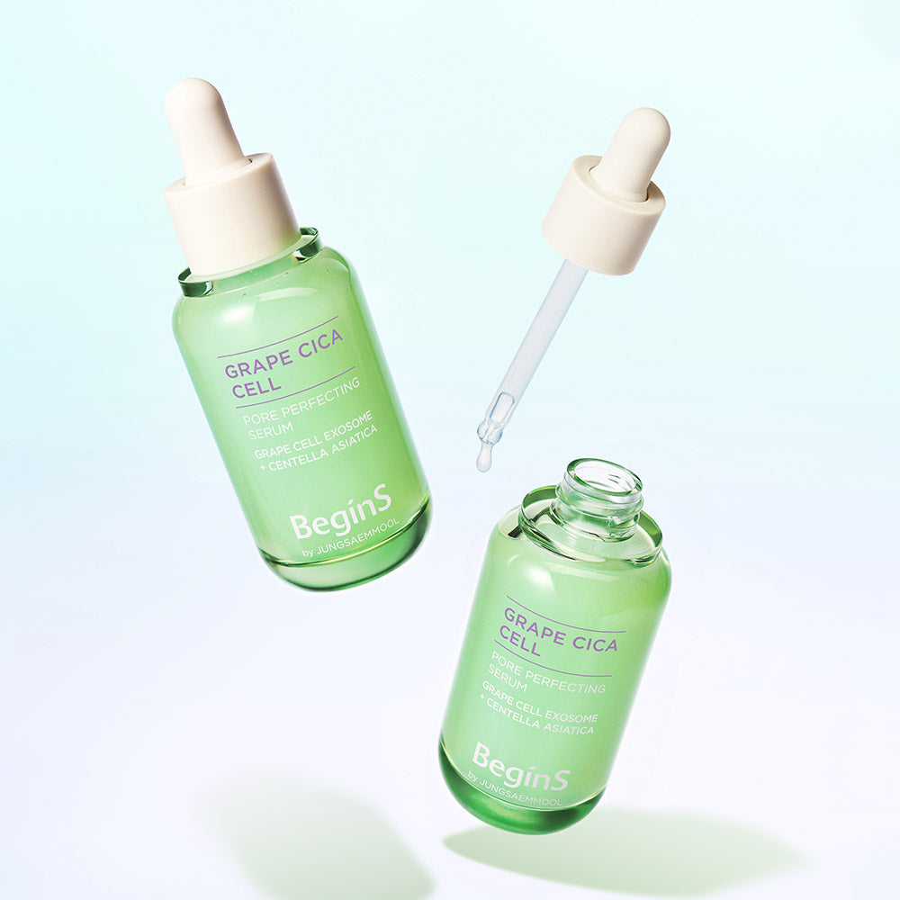 JUNG SAEM MOOL BeginS Grape Cica Cell Pore Perfecting Serum - Korean face serum, view 2