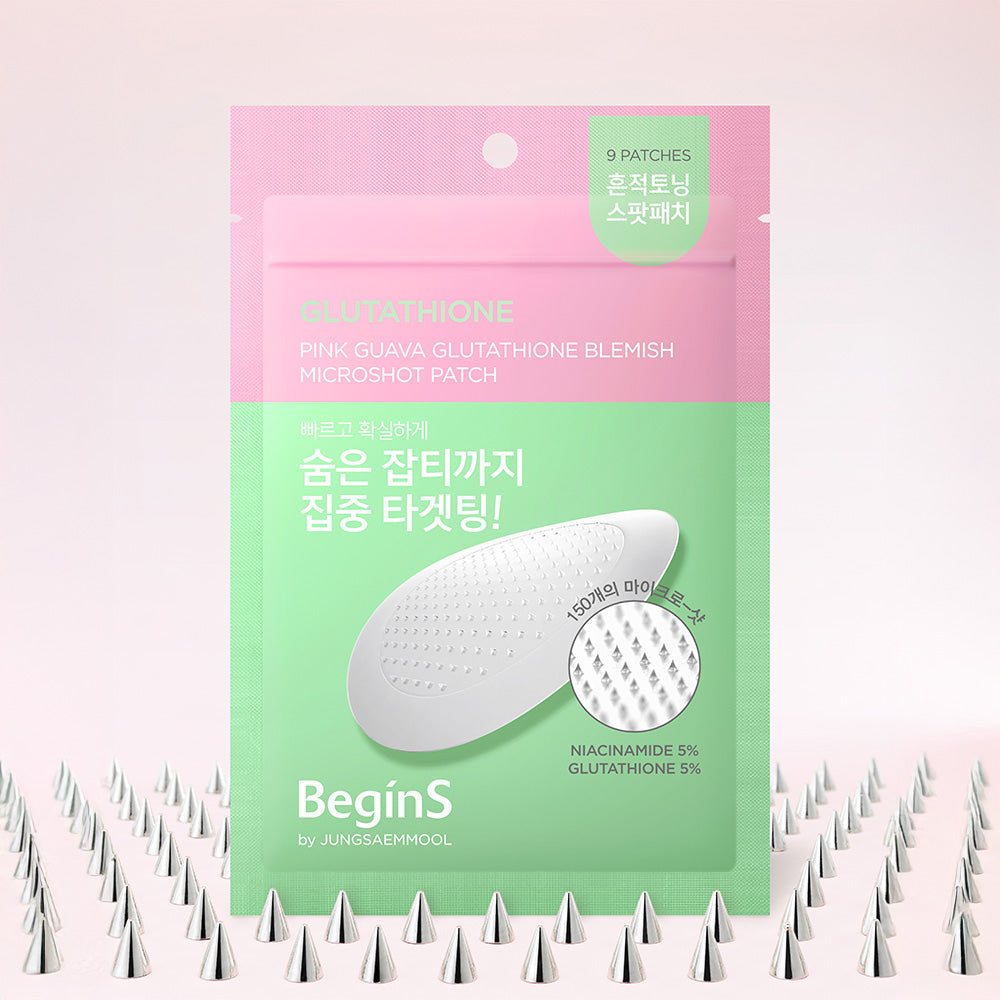JUNG SAEM MOOL BeginS Pink Guava Glutathione Blemish Microshot Patch - Korean spot patch, view 2