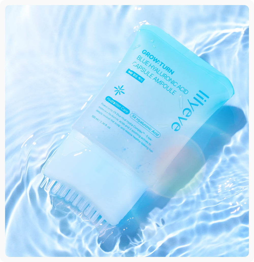 LILYEVE Growturn Blue Low Molecular Hyaluronic Acid Capsule Brush Ampoule - Korean scalp ampoule, view 2