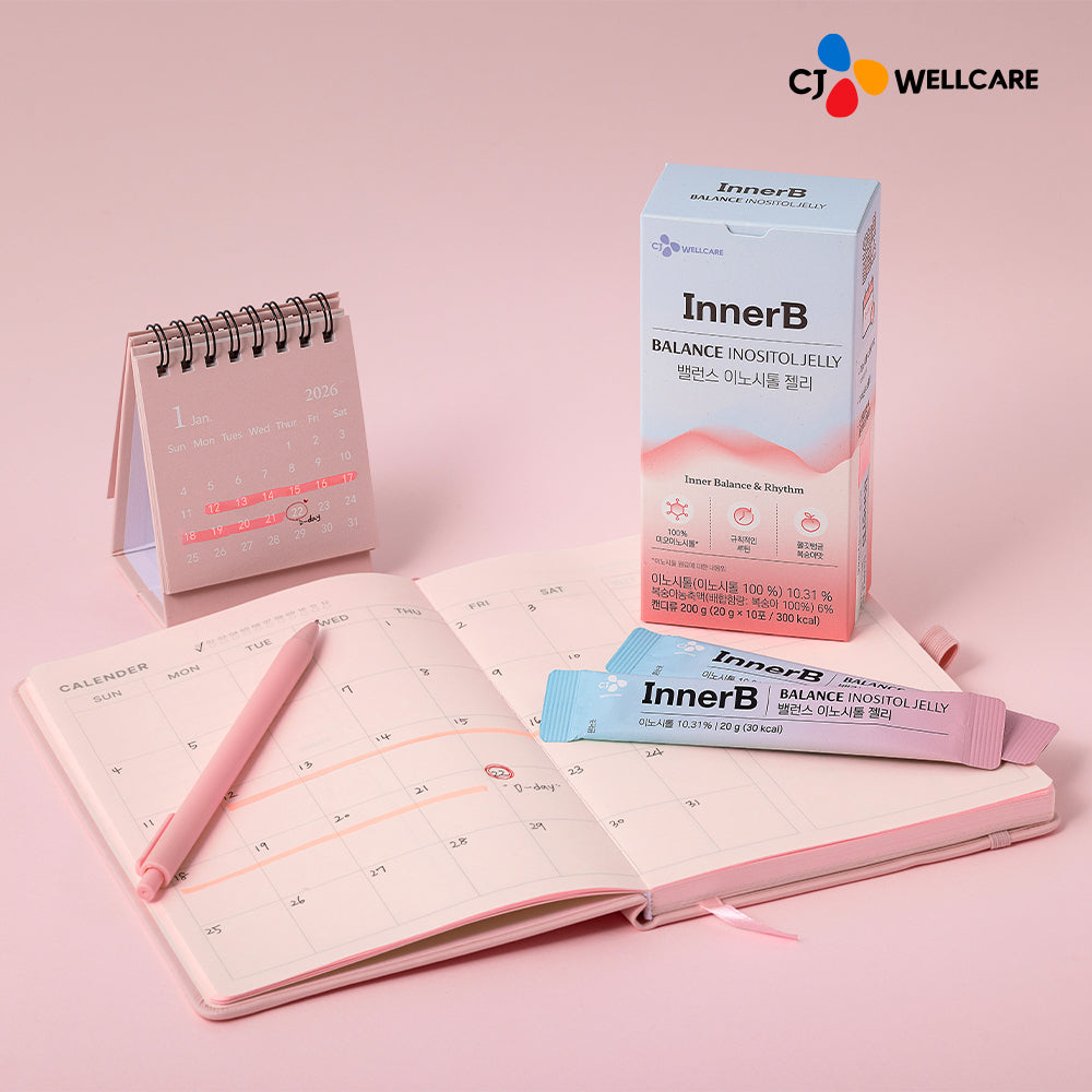 INNERB CJ INNERB Balance Inositol Jelly Peach Myo-Inositol Choline 10 stick jellies