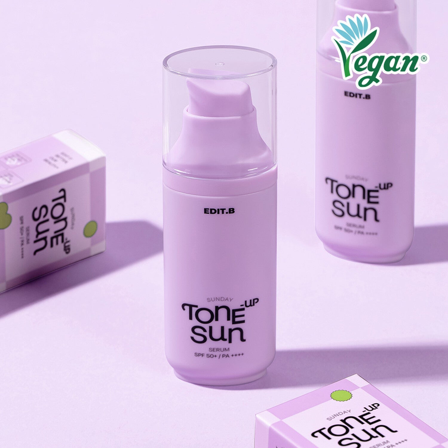 EDIT.B Sunday Tone-Up Sun Serum 55ml SPF50+ PA ++++ available on Koolseoul.com, your Korean Eshop from Seoul !