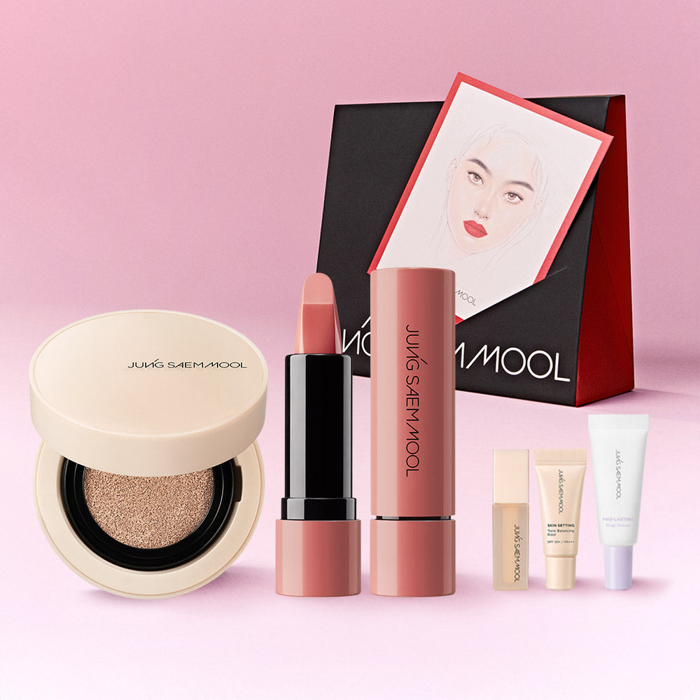 JUNG SAEM MOOL Bright Cover Make-Up Set - Korean makeup set