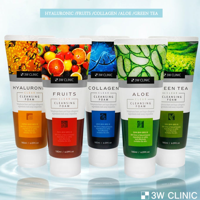 3W CLINIC Clear Cleansing Foam 180ml | Kool Seoul
