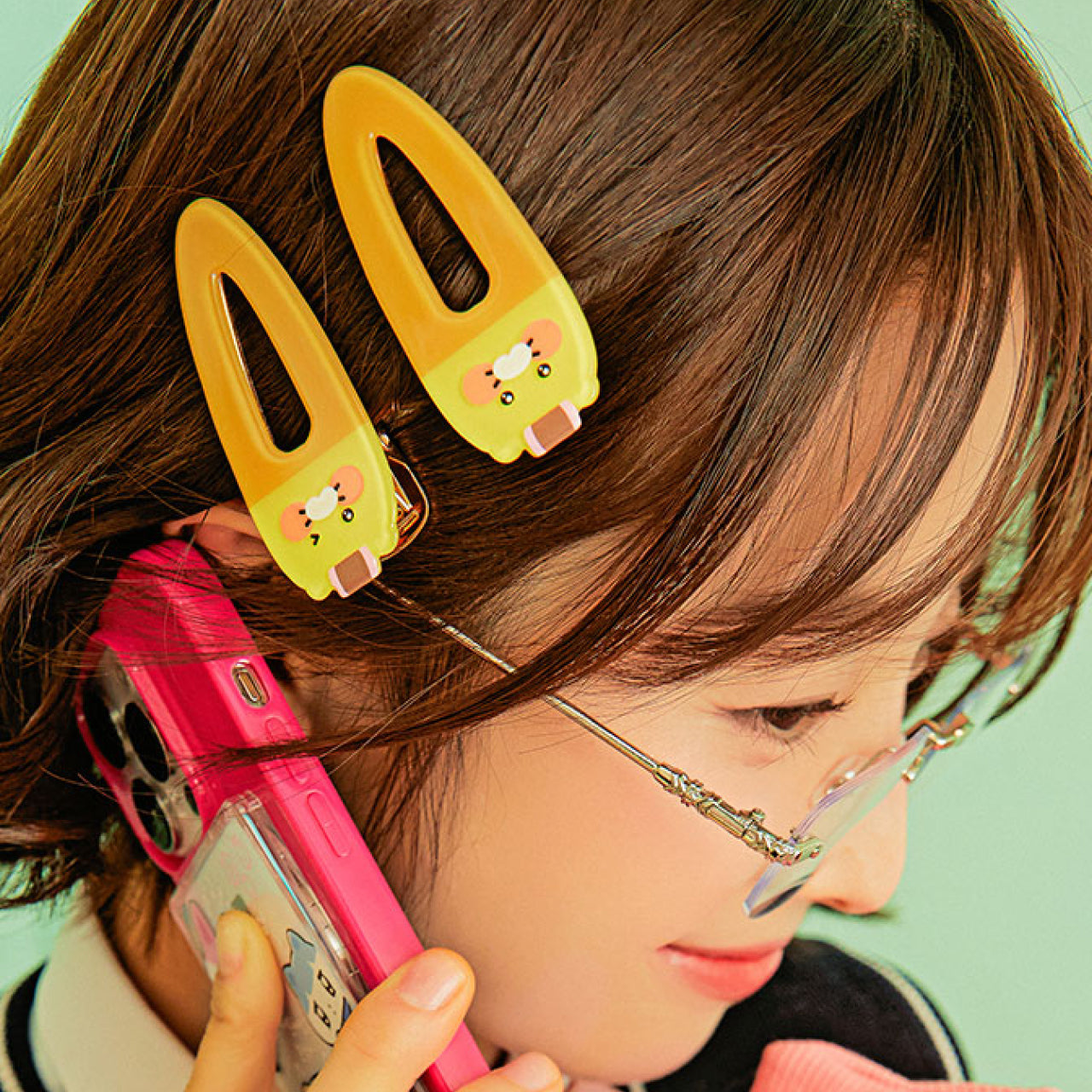 Epingle Cheveux 2P Set Chunsik - Authentic Kakao Friends from Korea | Koolseoul