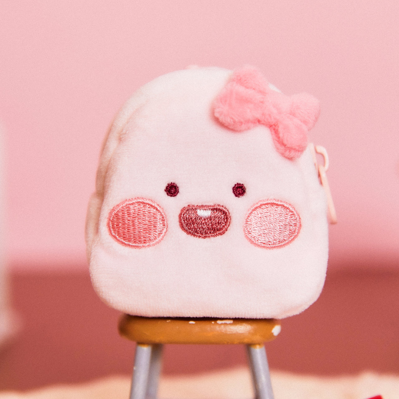 (OOTD) Plush Apeach Backpack - Official Kakao Friends merchandise | Koolseoul