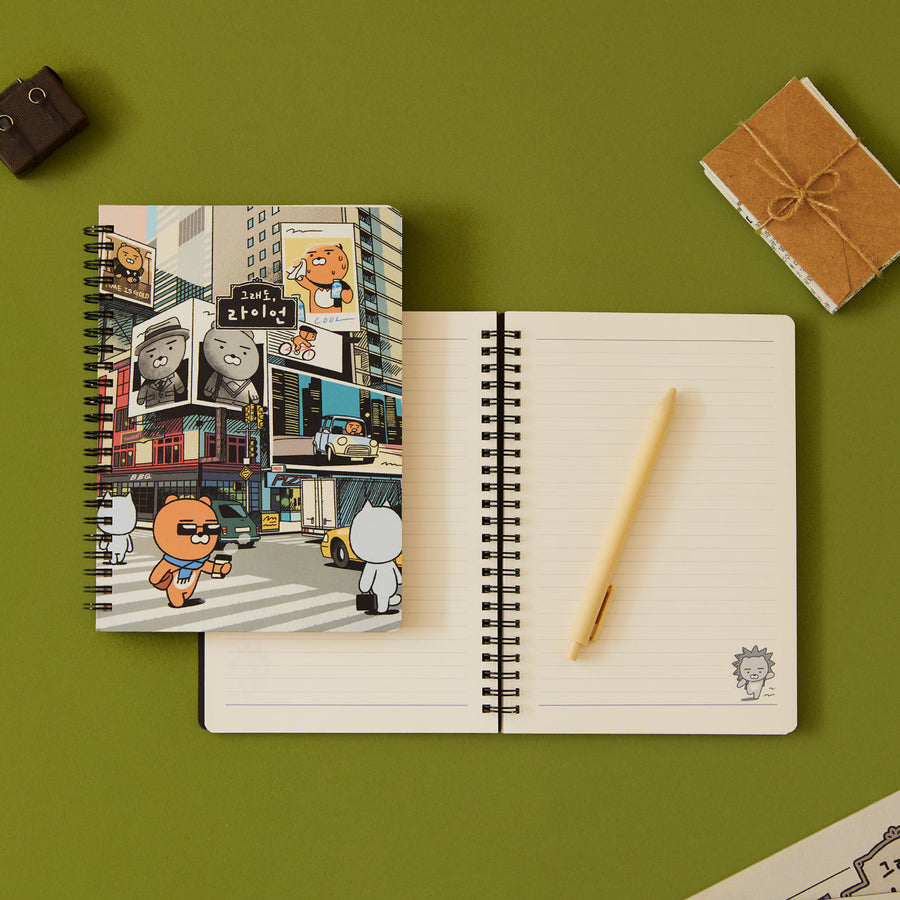 Kakao Friends - Ryan Notebook(Grey) Ryan Stationery