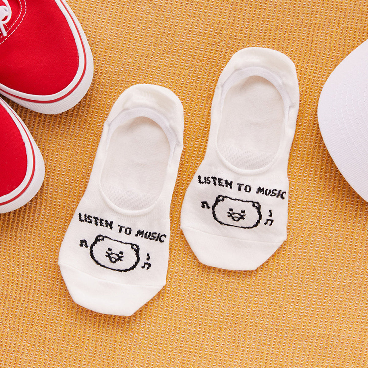 White Chunsik Socks - Korean kawaii Kakao Friends | Koolseoul