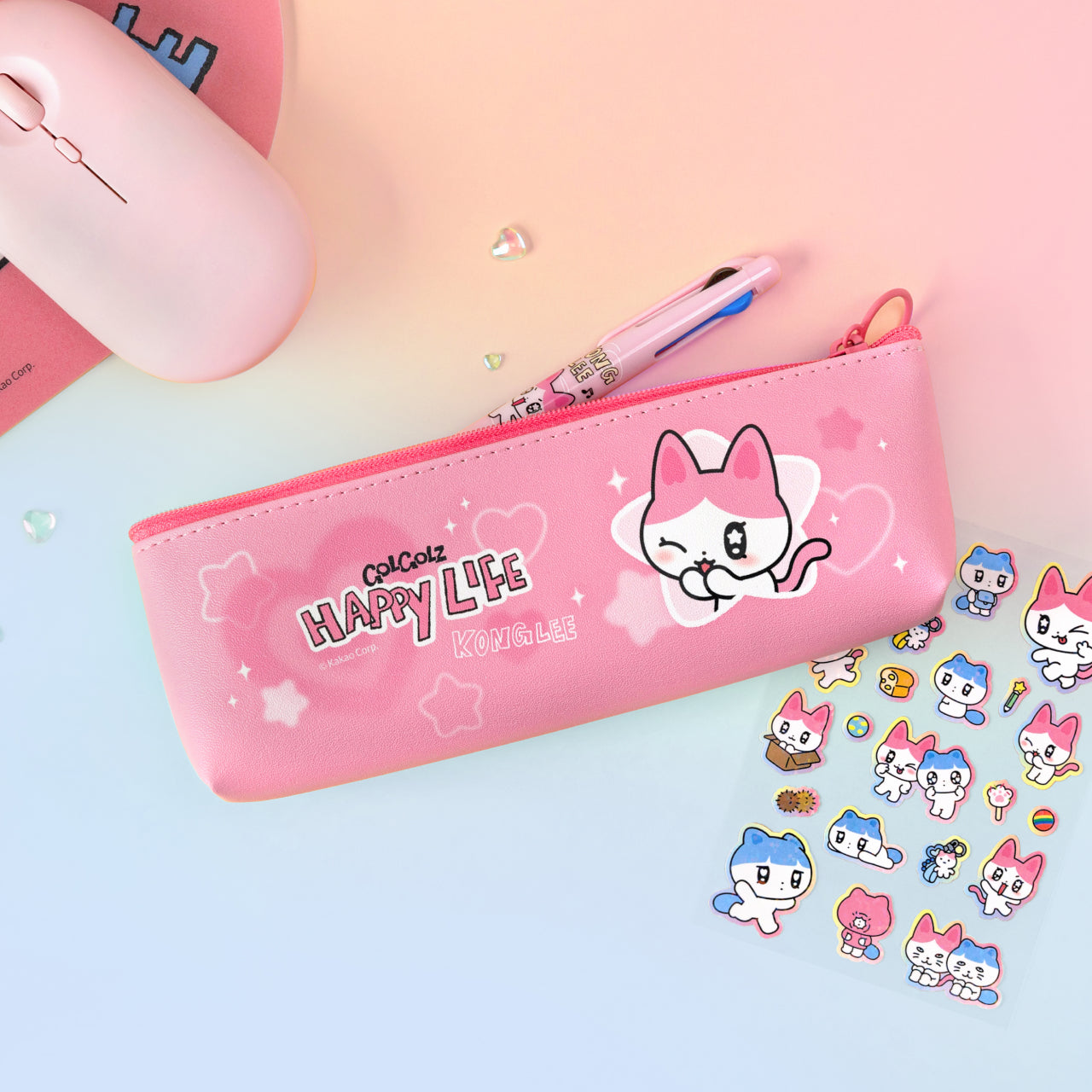 Mini Pencil Case Stationery - Authentic Kakao Friends from Korea | Koolseoul