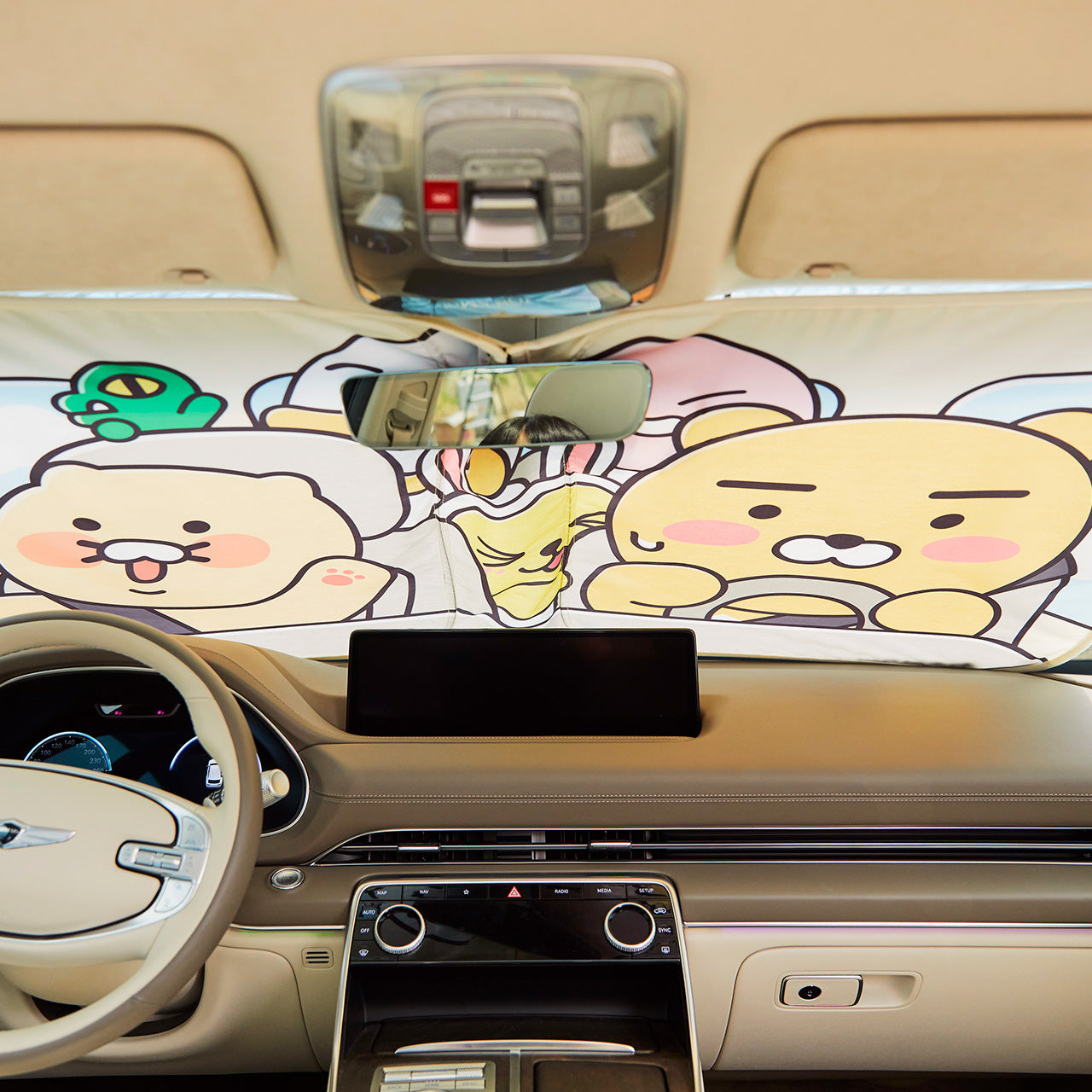 Glass Friends Car Accessory - Authentic Kakao Friends from Korea | Koolseoul
