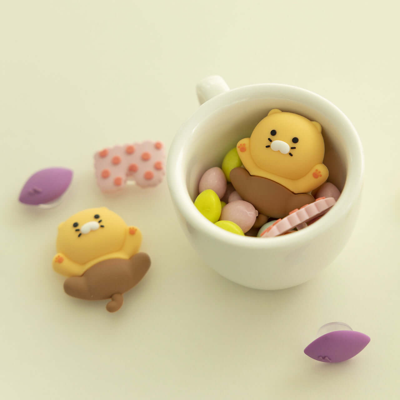 Kakao Friends Chunsik Silicone Charms Set Set