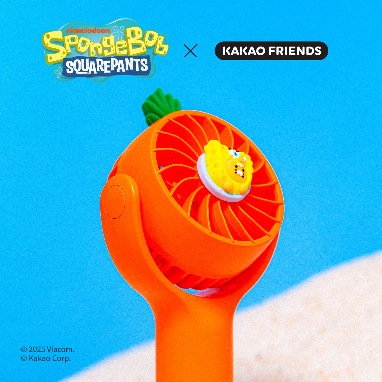 SpongeBobXFriends Mini Chunsik USB Fan - Official Kakao Friends merchandise | Koolseoul