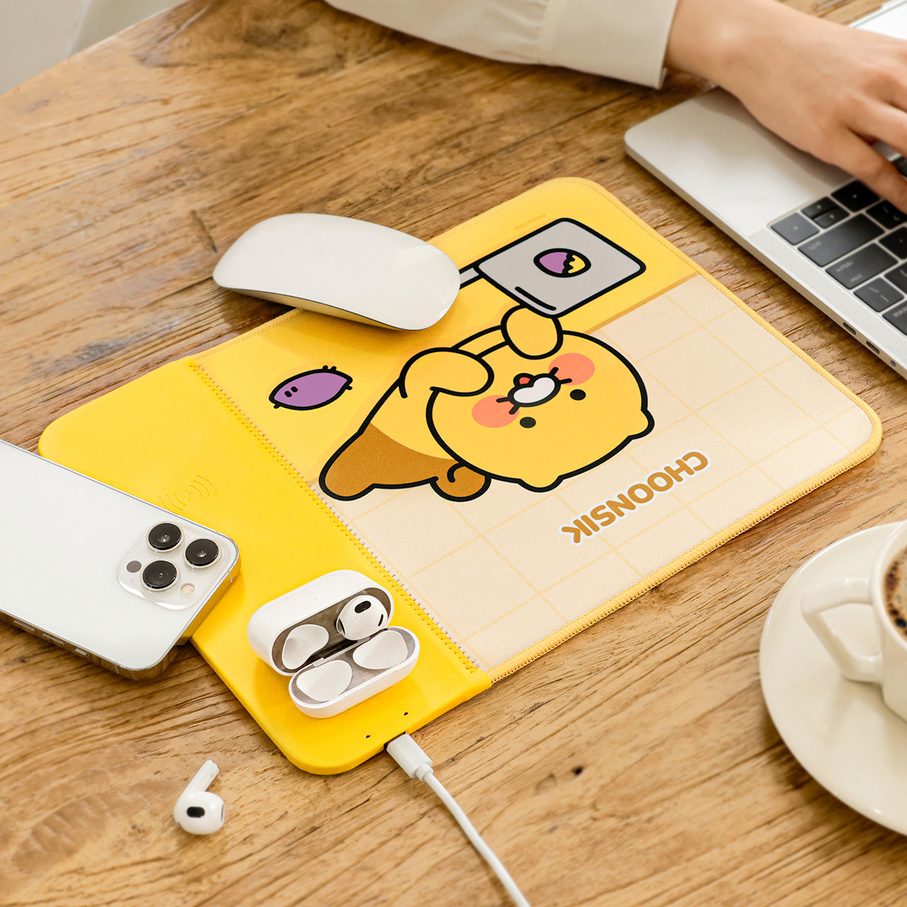 Mouse Pad Yellow - Authentic Kakao Friends from Korea | Koolseoul
