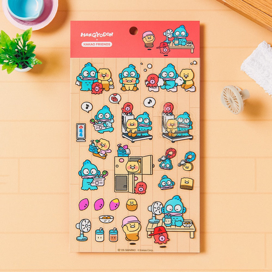 Kakao Friends - X Friends Clear Sticker Red Chunsik
