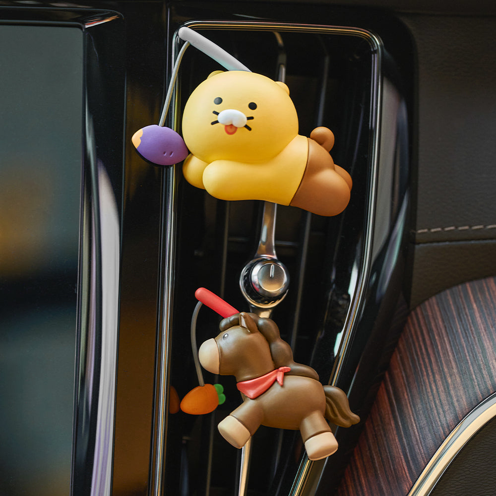 Car Air Freshener&Figurine Set Chunsik - Authentic Kakao Friends from Korea | Koolseoul