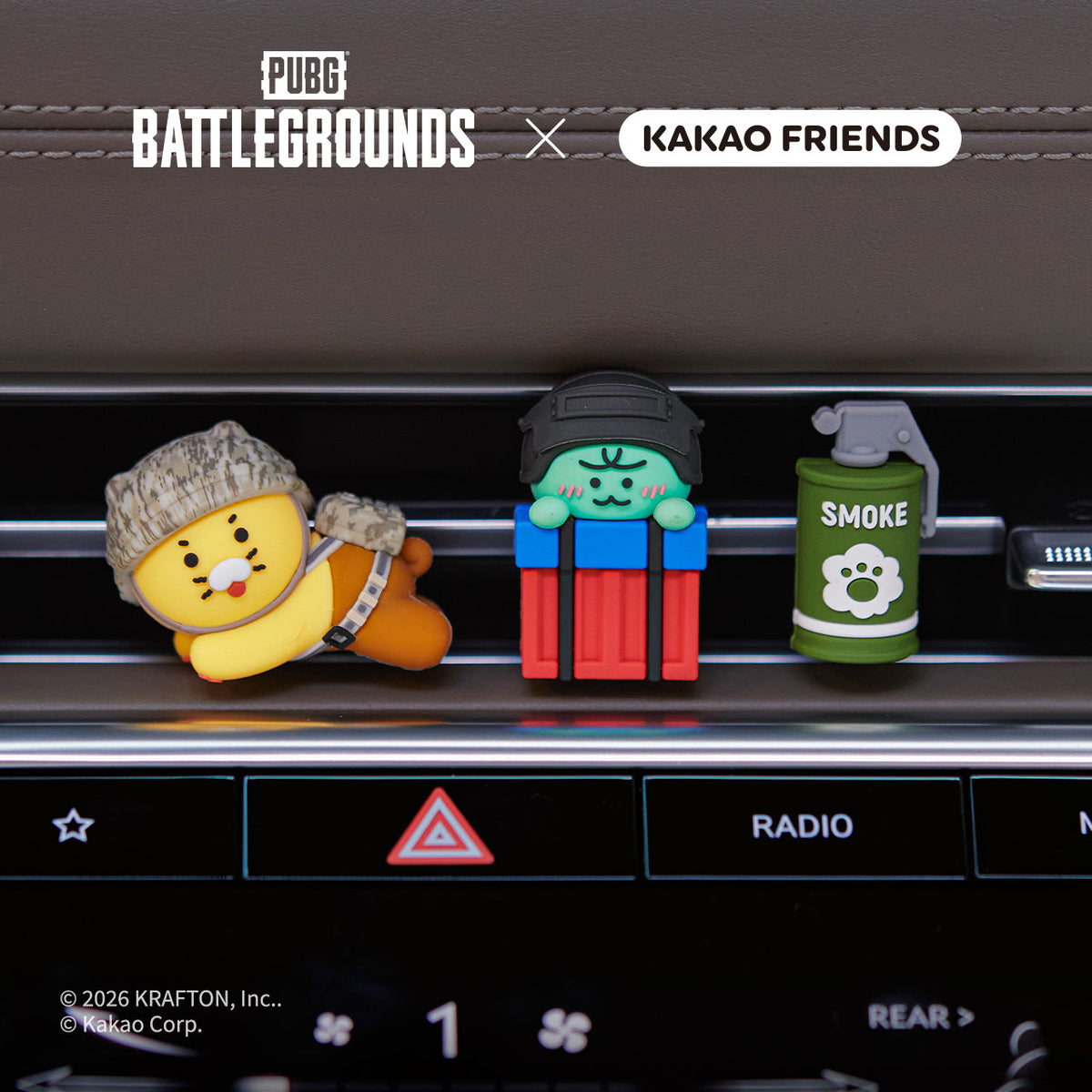XFriends Figurine Friends Car Accessory - Official Kakao Friends merchandise | Koolseoul