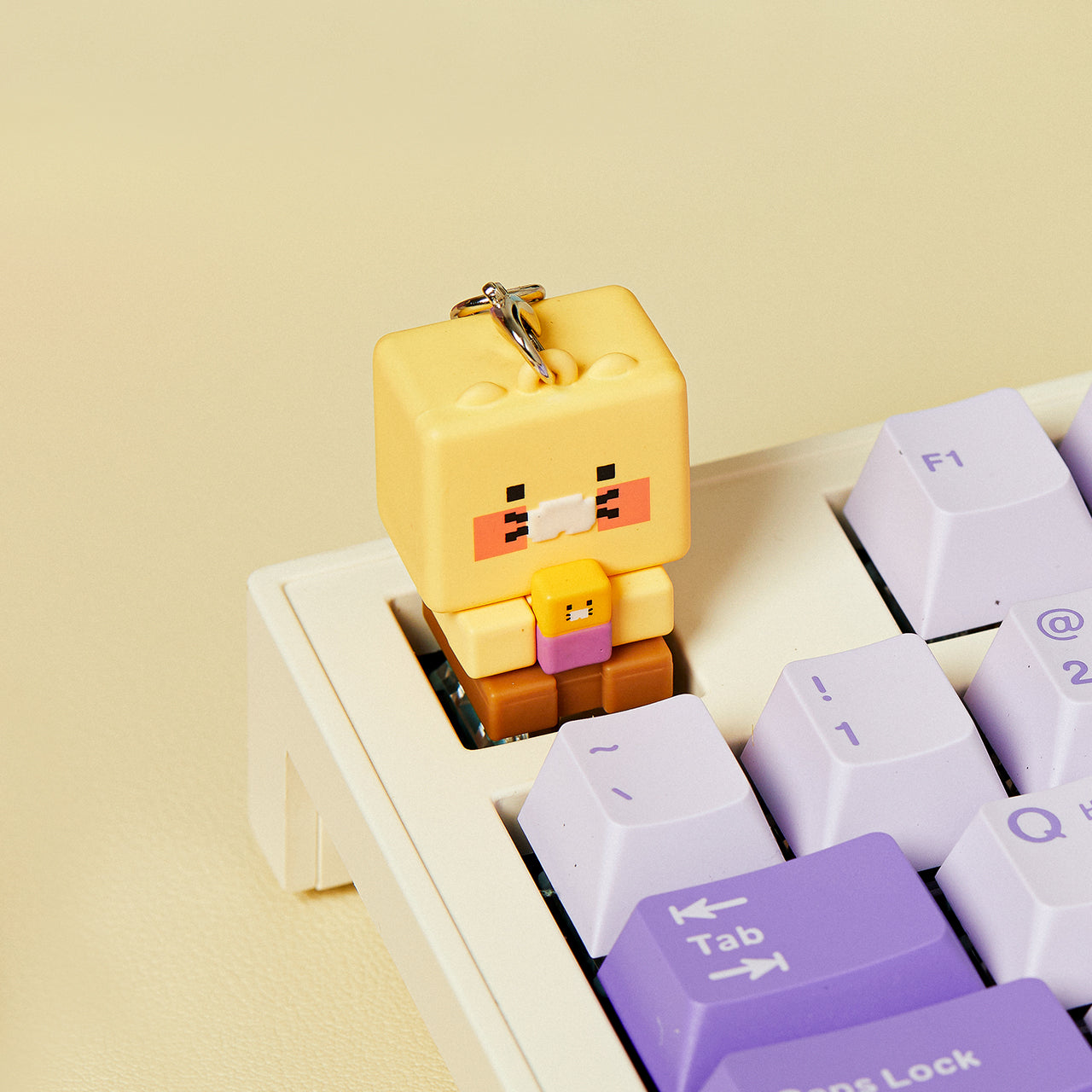 LED Cap Figurine Keychain Chunsik - Official Kakao Friends merchandise | Koolseoul