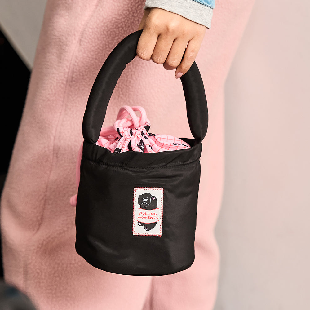 Black Pouch Chunsik - Authentic Kakao Friends from Korea | Koolseoul