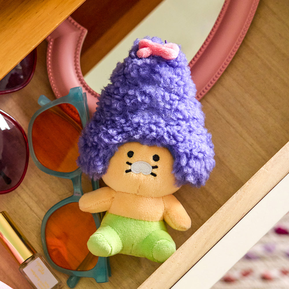 Purple Keychain Plush Chunsik - Official Kakao Friends merchandise | Koolseoul