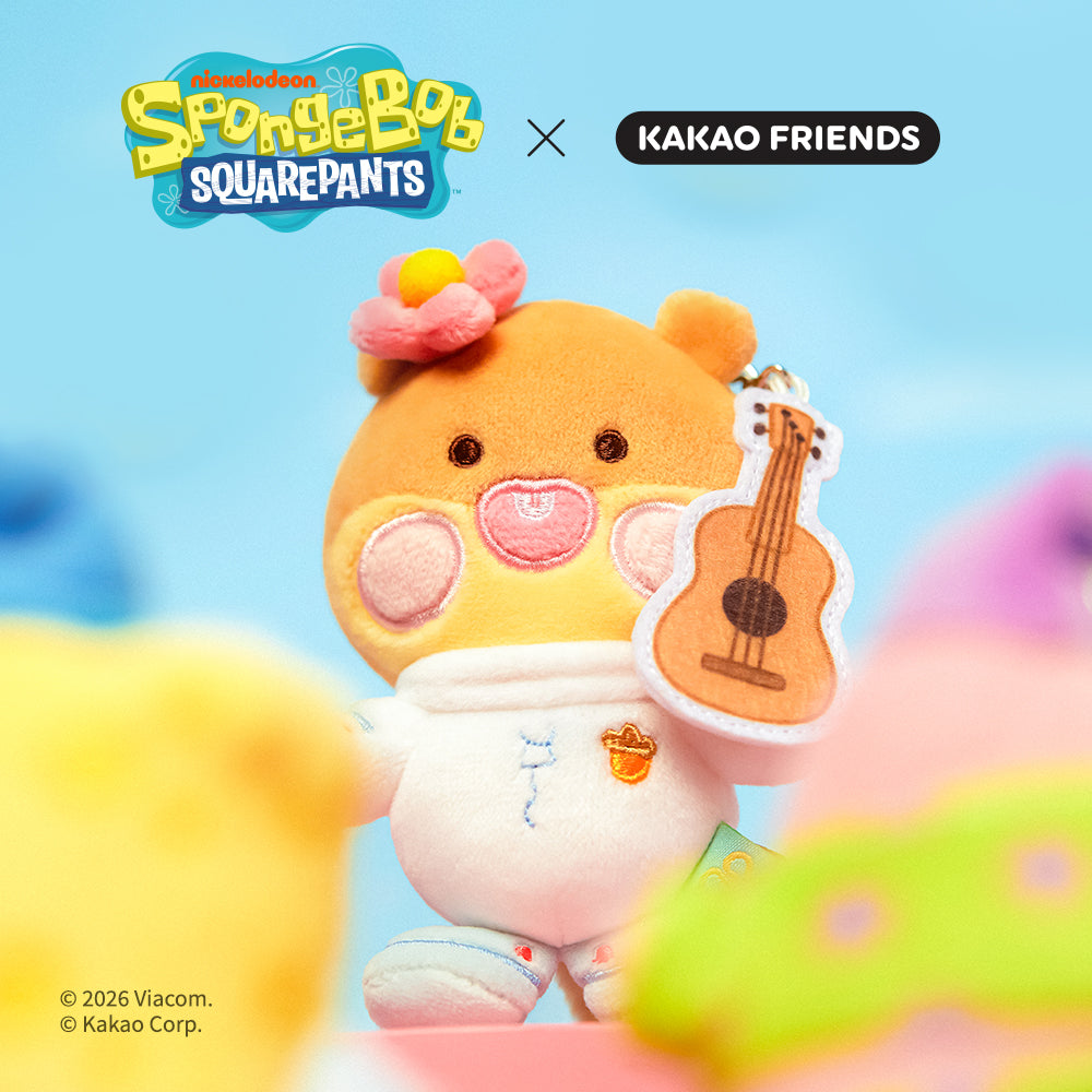 SpongeBobXFriends Baby Sandy Keychain Plush Little Apeach - Official Kakao Friends merchandise | Koolseoul