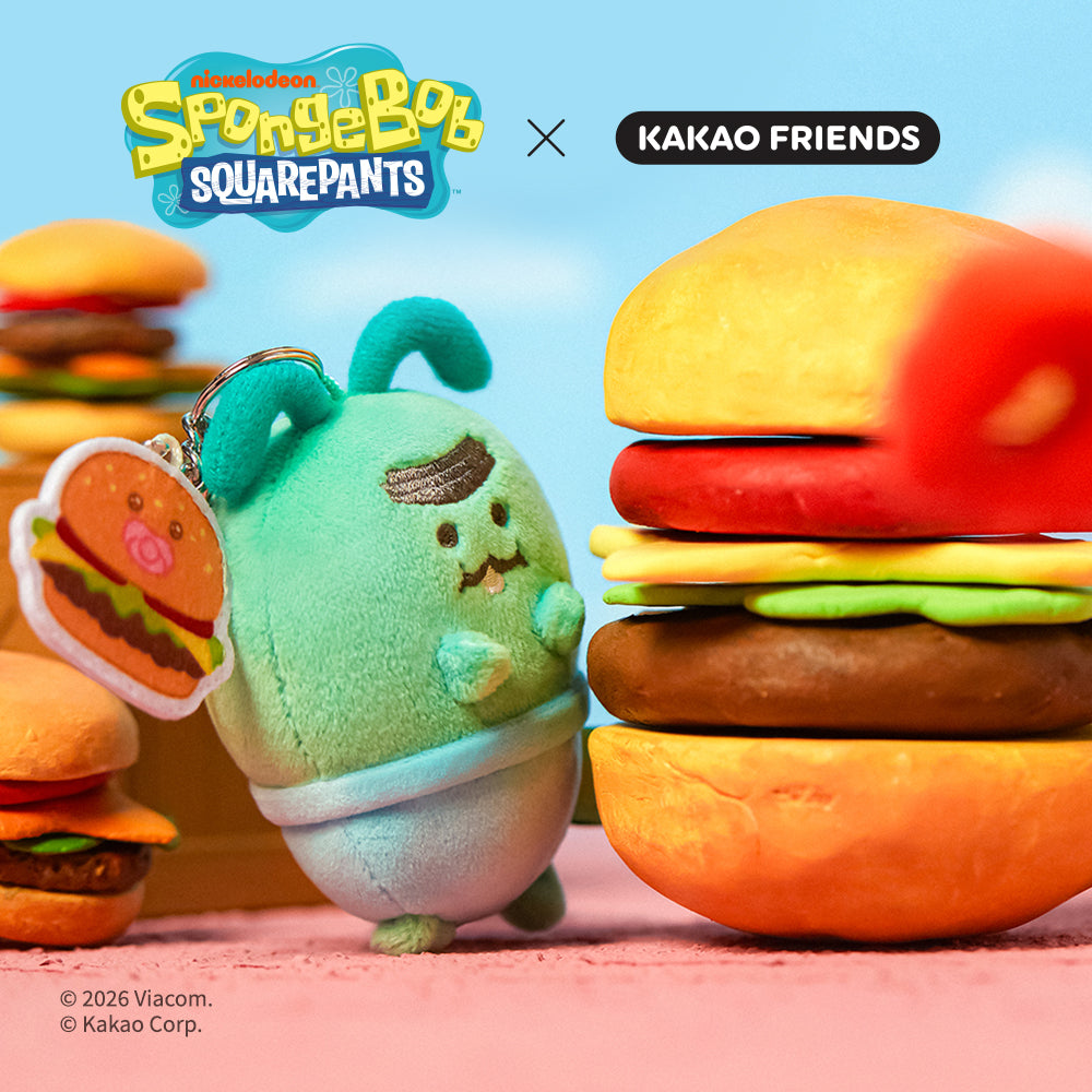 SpongeBobXFriends Baby Keychain Plush Jordy - Authentic Kakao Friends from Korea | Koolseoul