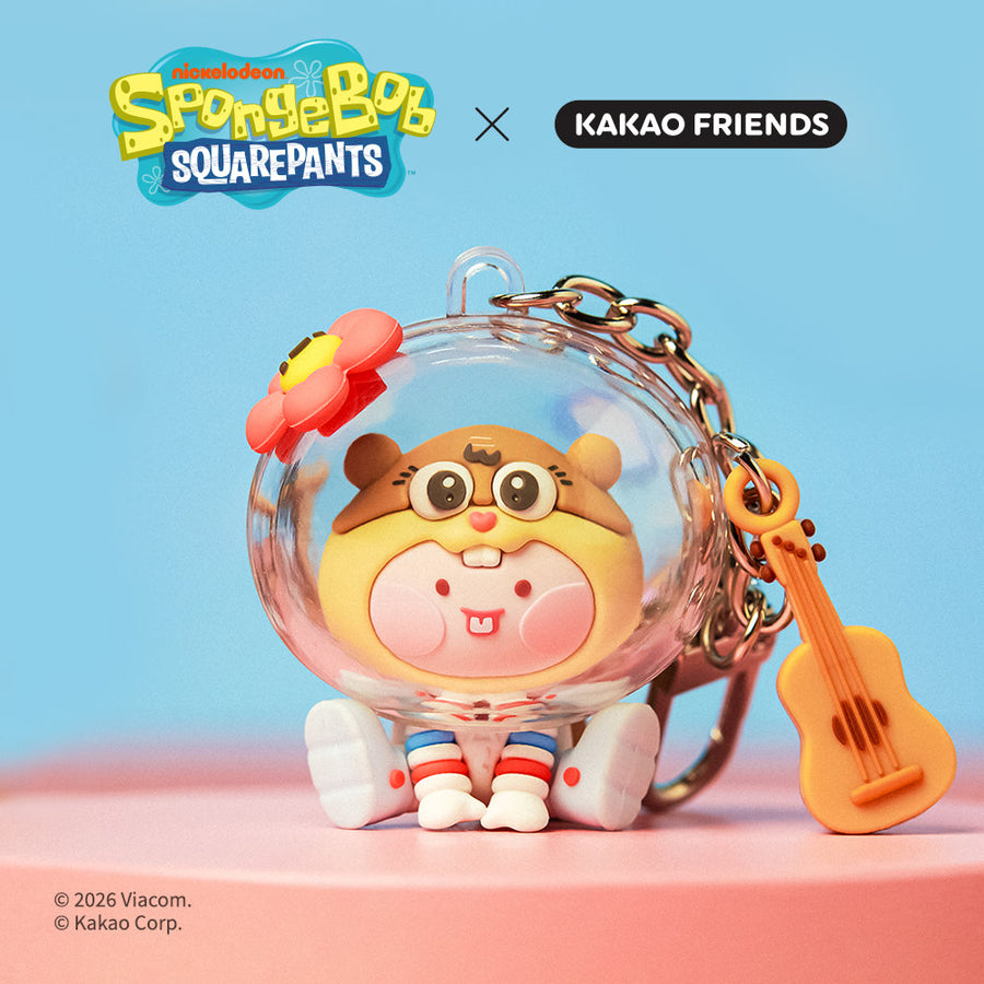 カカオフレンズ - スポンジ・ボブ x フレンズ ベビーサンディ フィギュアキーホルダー リトルアピーチ