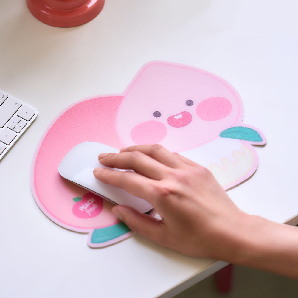 Peach Peach Mouse Pad Little Apeach - Official Kakao Friends merchandise | Koolseoul